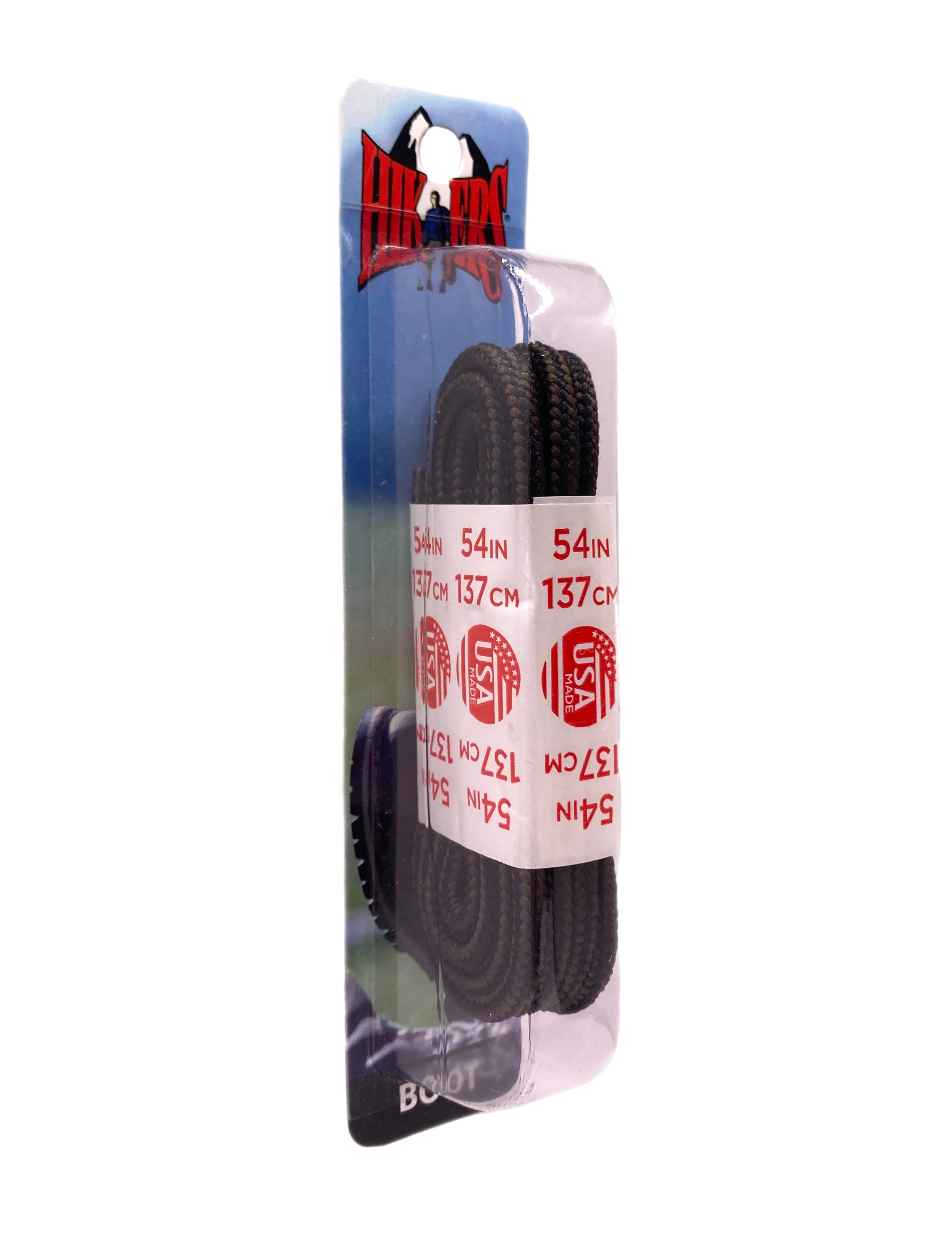 10 Seconds ® Athletic Hiker Laces | Black/Brown - Blister Pack