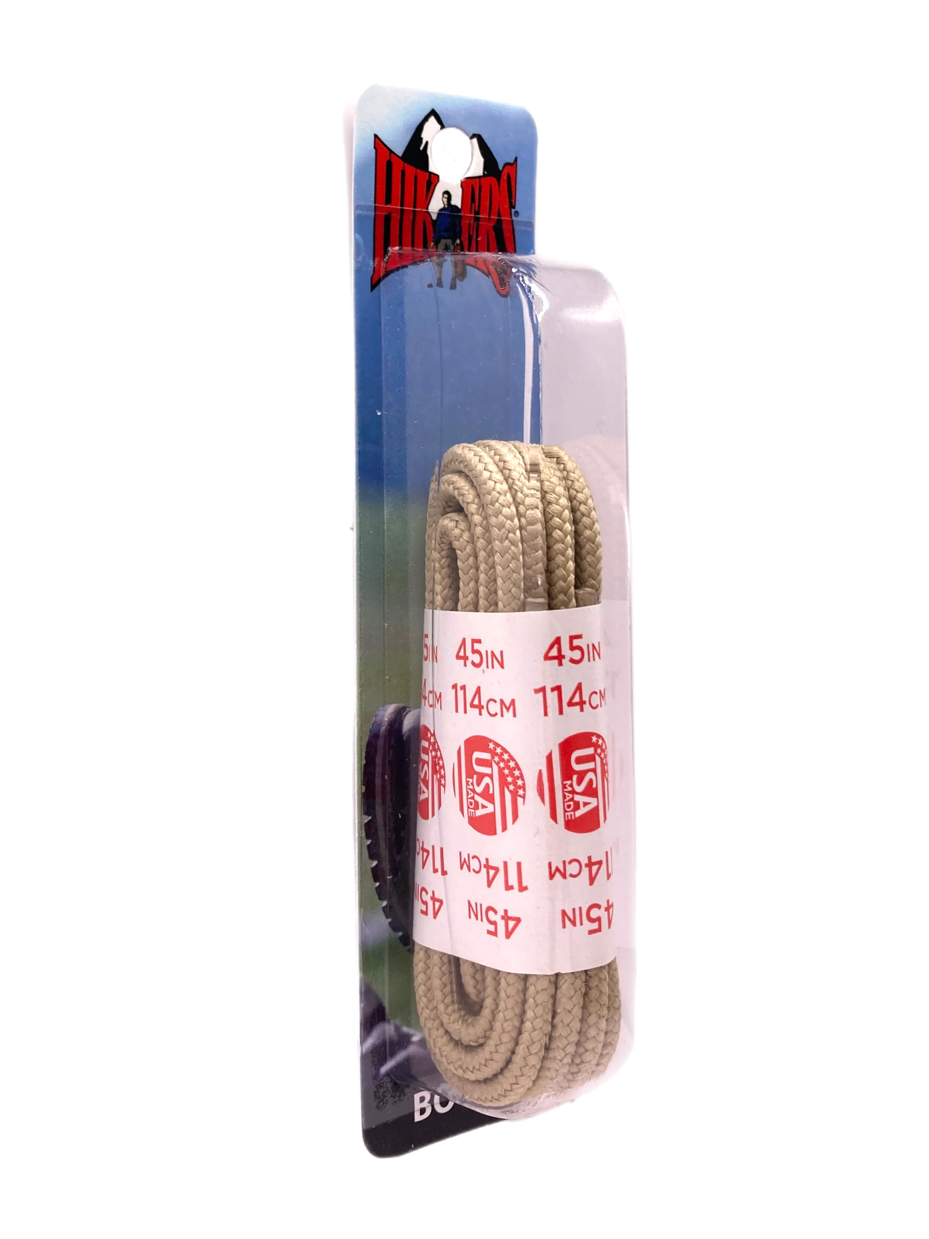 10 Seconds ® Athletic Hiker Laces | Tan - Blister Pack