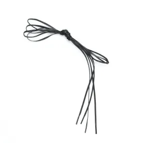 Alden flat laces waxed 54 inch 140 cm 9 eyes black