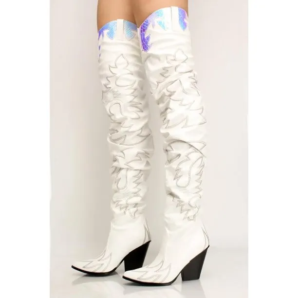 Cape Robbin Kelsey-21 Over The Knee Western Boots
