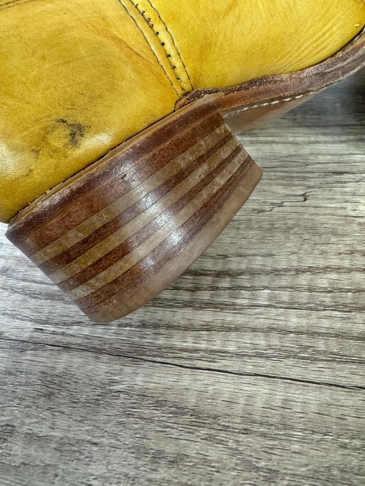 FRYE 12R CAMPUS BANANA RIDING BOOTS