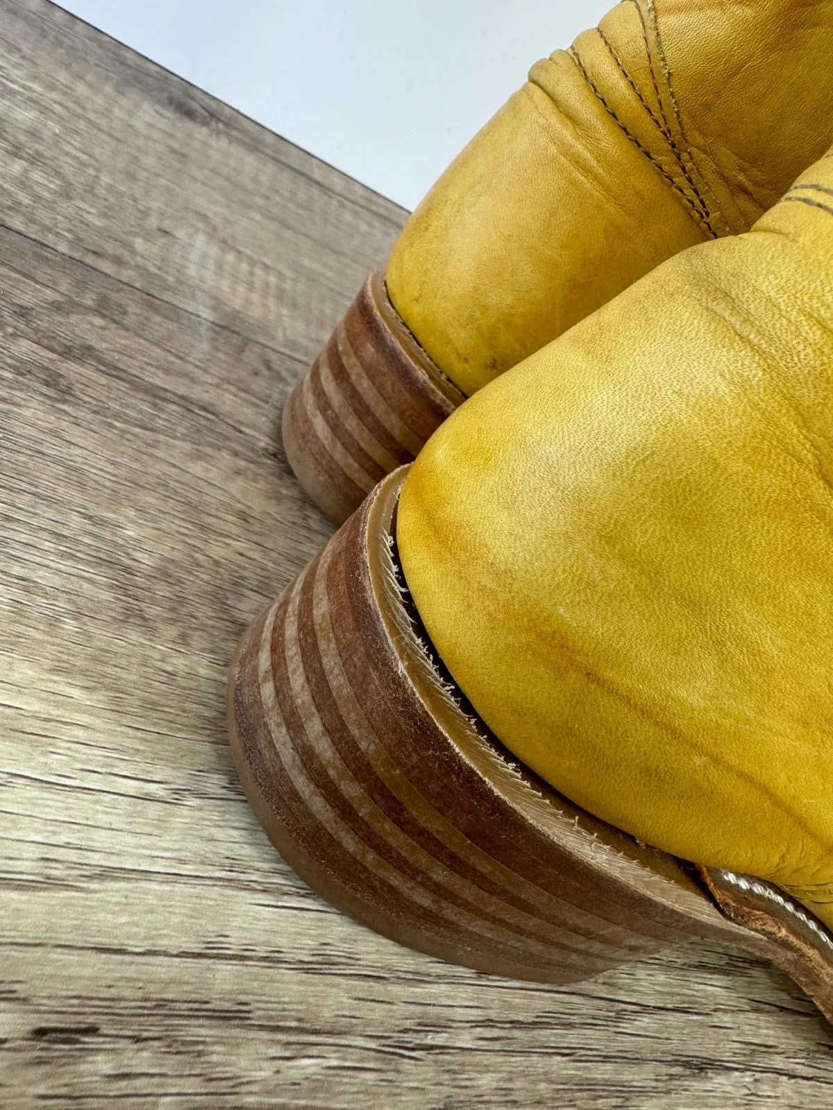 FRYE 12R CAMPUS BANANA RIDING BOOTS
