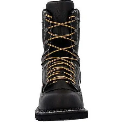 Georgia Men's USA Logger 8" Soft Toe WP Work Boot -Black- GB00603