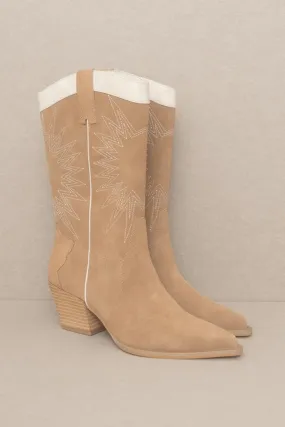 Halle Paneled Cowboy Boots