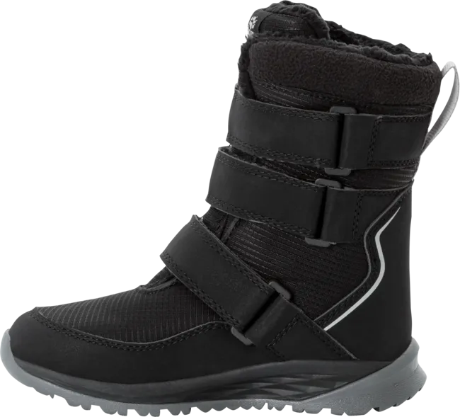 Jack Wolfskin Kids&#x27; Polar Boot Texapore High Velcro Black / Grey | Buy Jack Wolfskin Kids&#x27; Polar Boot Texapore High Velcro Black / Grey here | Outnorth