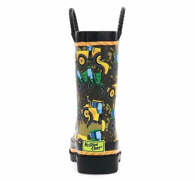 Kids Tractor Tough Rain Boot - Taupe