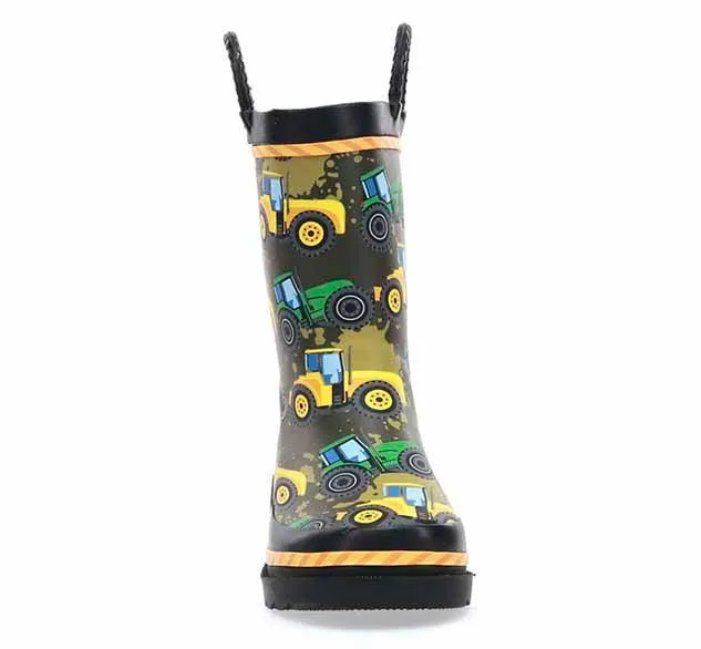 Kids Tractor Tough Rain Boot - Taupe